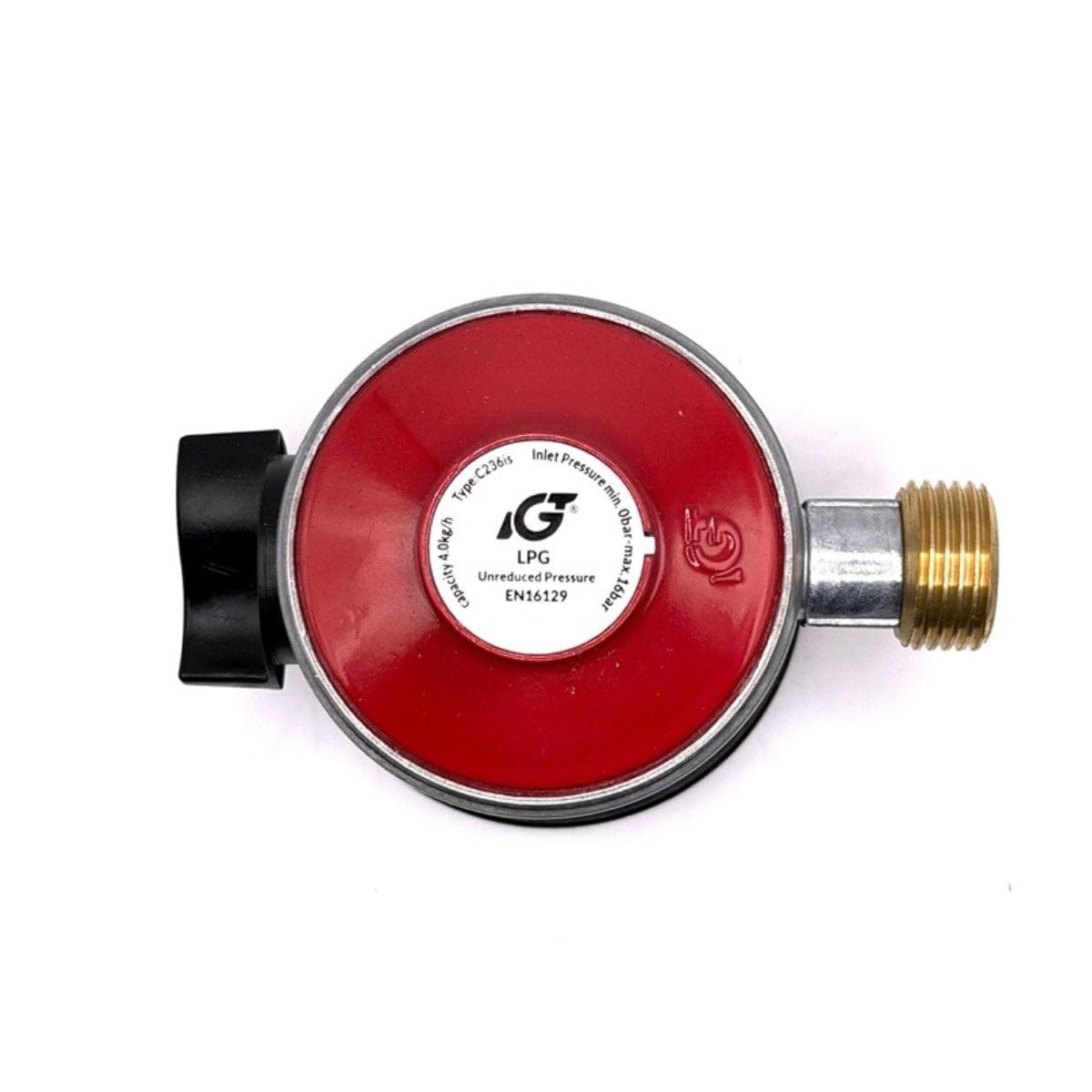 Tubo ad alta pressione GPL con adattatore a clip Jumbo da 35 mm, tubo flessibile per gas propano arancione da 80 cm, connettore W20 RH, pressione non ridotta, approvato EN16129, 4 kg