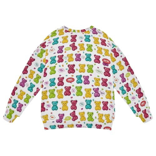 JUNZAN Bears with Bubbles Sweets Little Kids Hoodie Sweatshirt Crewneck Outerwear for Kids Camping 4T2