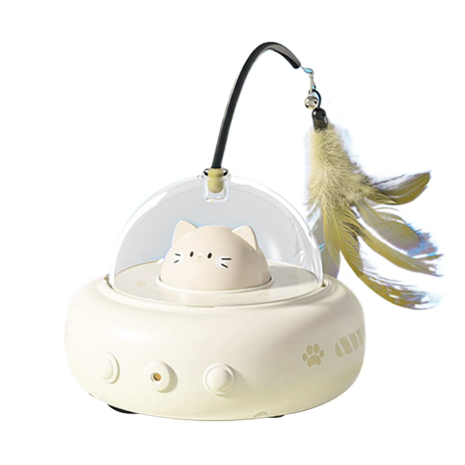 Ahuuen Electric Cat Toy - Fun Play Game with Teaser Wand,Rechargeable Kitten Toys,for Pet Kitten Indoor Play Exercise Boredom Enrichment