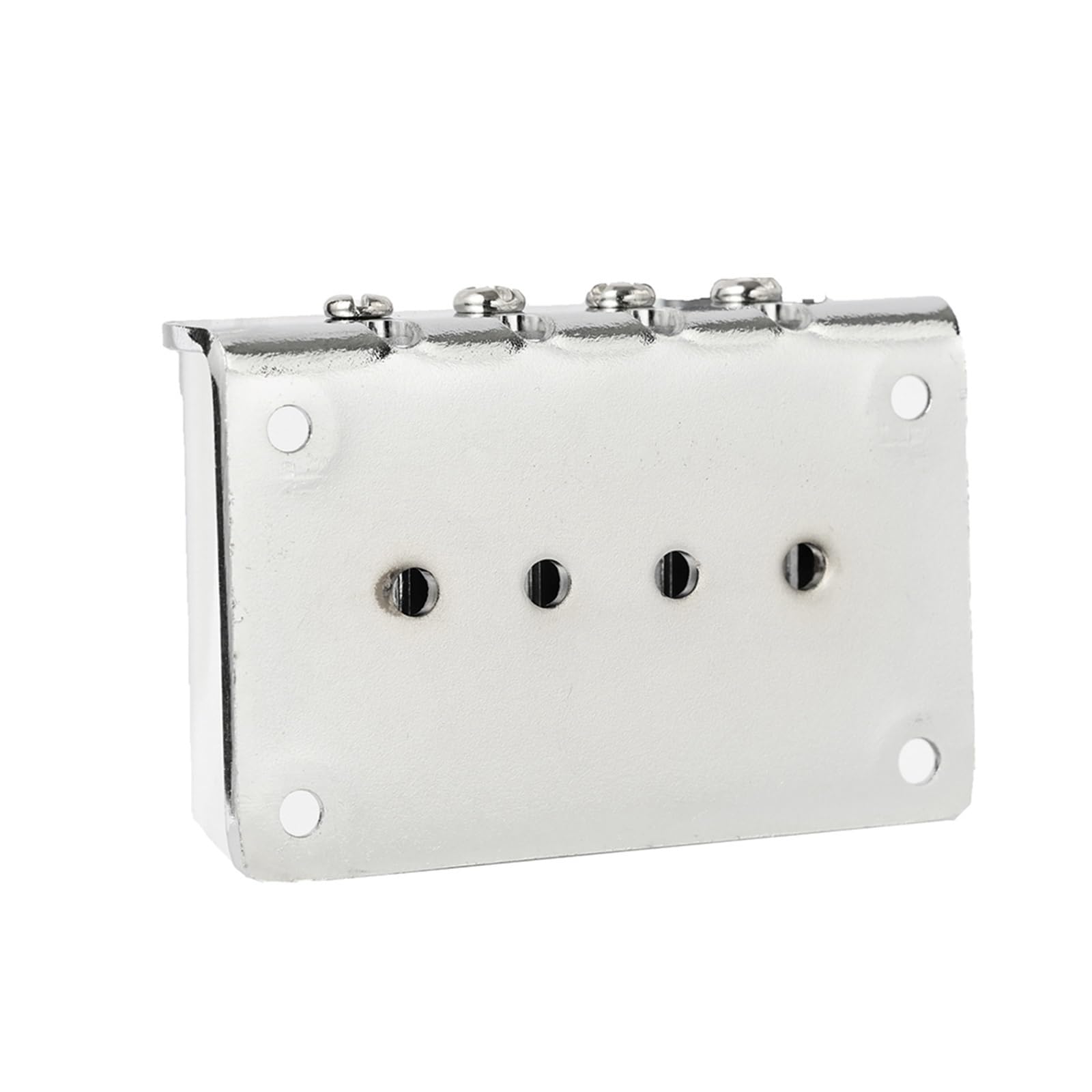 Juego De Puente Para Guitarra Eléctrica Puente De Guitarra Sillín De Guitarra Ajustable Cordal (Color : Silver)