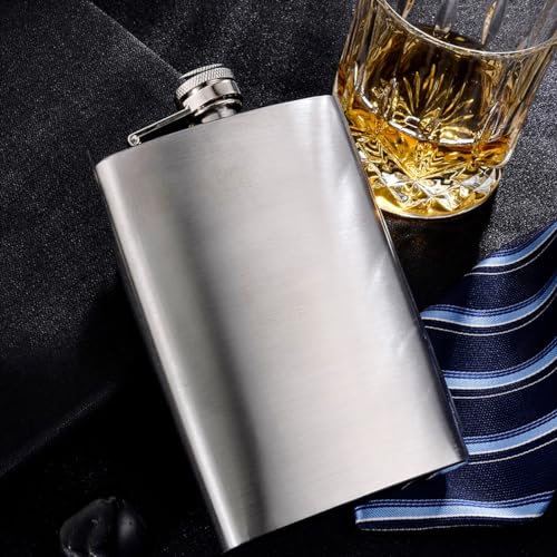 Cantil de Bolso Inox Porta Bebida Whisky Vodca 8oz 230Ml