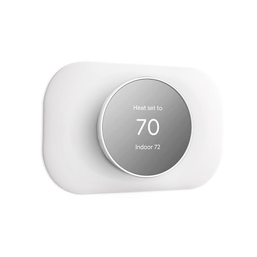 Petrichor Nest Thermostat Wall Plate Cover (Snow)