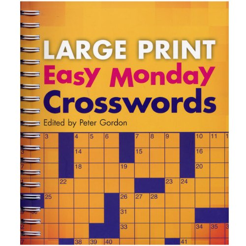 Large Print Easy Monday Crosswords