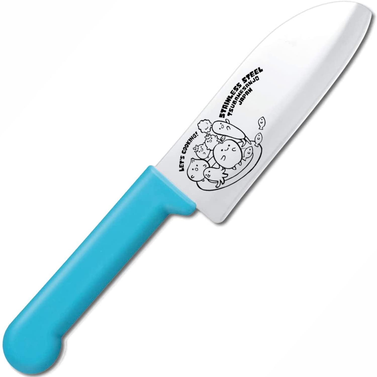 Amazon｜ナガオ 燕三条 子供用 包丁 刃渡り115mm ブルー ハイカーボン