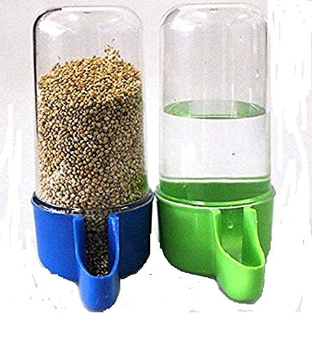 SN Aquatic Plain Shape Automatic Birds Food and Water Feeding Bottle Easy Too Feed for All Type Birds Hanging Type for All Birds Cages (Pack of 2) (80ML) (B09LRG9XGT) Amazon Price History, Amazon Price Tracker