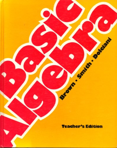 Basic Algebra (Teacher's Edition) view 2