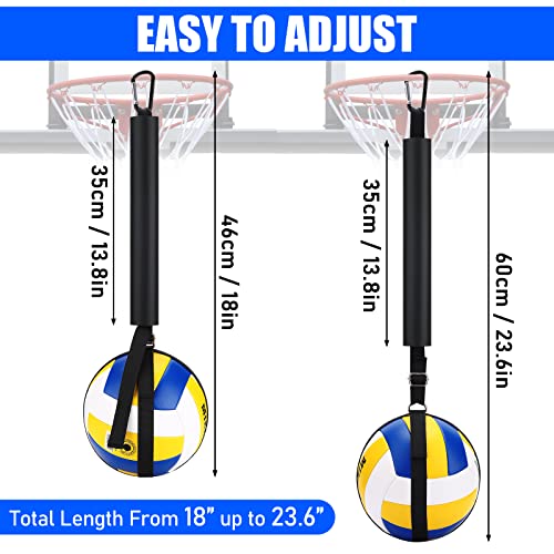 Image of TOBWOLF Volleyball Spike Trainer, Volleyball Training Aid for Basketball Hoop, Improves Serving, Jumping, Arm Swing Mechanics and Spiking Power