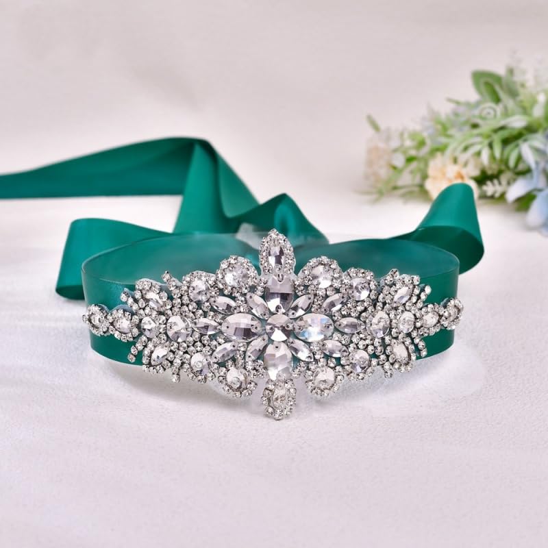 Bridal Rhinestones Belt Handmade Crystal Bridal Belts Thin Evening Dress Accessories Bridesmaid Waistband Crystal Belt3