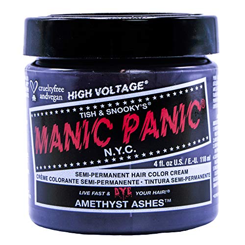 Manic Panic Semi-Permanent Manniversary Edition Hair Color Amethyst Ashes 4 Oz. Jar