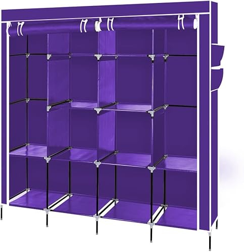 Armario portátil para colgar ropa, armario, organizador de ropa, armario portátil con estantes, armarios portátiles para colgar ropa resistente