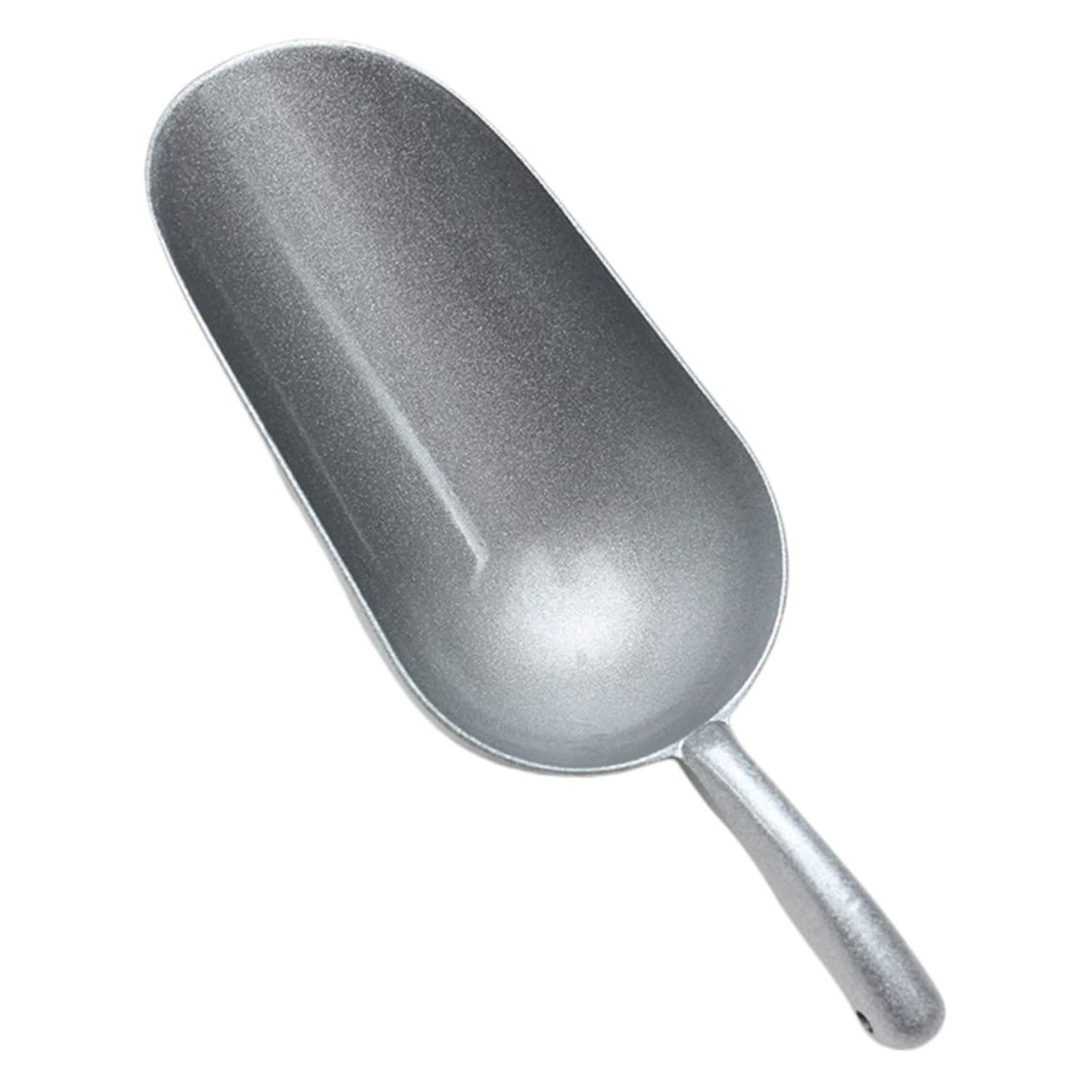 Healifty 1pc Zinc Alloy Food Scoop Flour Shovel for Home Restaurant Use Ergonomic Design Lightweight Easy to Store Silver Kitchen Tool