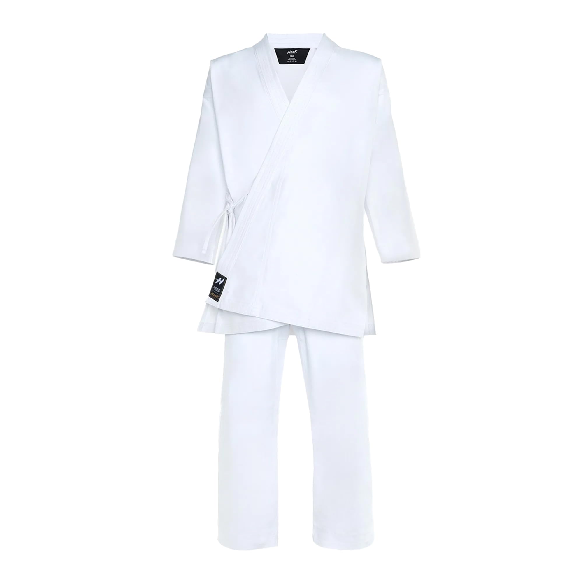 Karate Gi Erwachsene in Weiß Größe 160 cm - 200cm 100% Baumwolle Karateanzug traditionell Mcone und Langlebig Hervorragende Atmungsaktivität Karategi Ideal für Karate