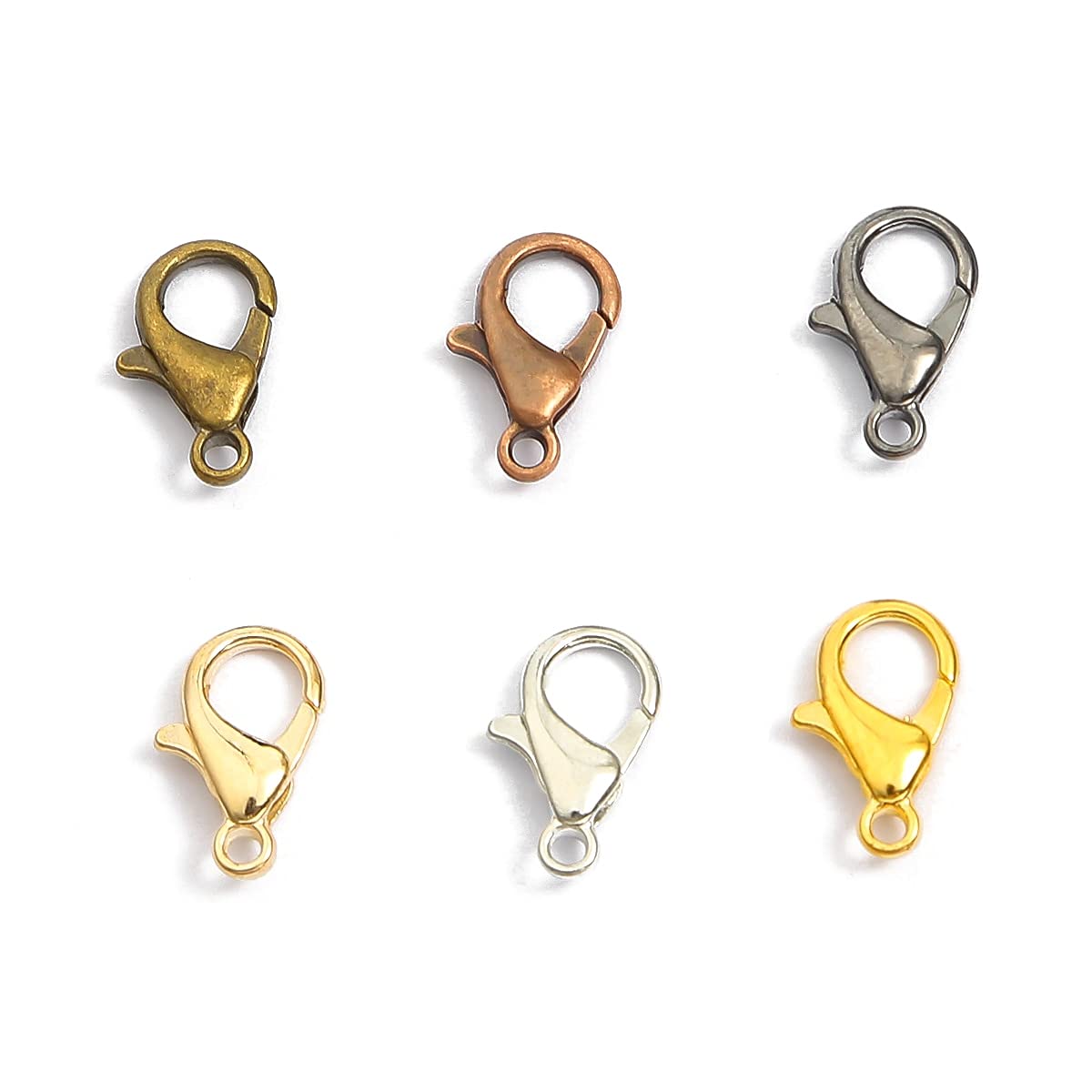 50 Pcs 10/12/14 Millimetri In Oro Argento Rodiato Bronzo - Foto 8