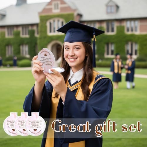 Set de 36 espejos compactos para graduación miniatura 4