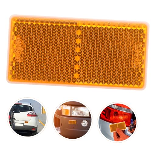 Reflector Adhesivo Rectangular para Vehículos Color Amarillo miniatura 7