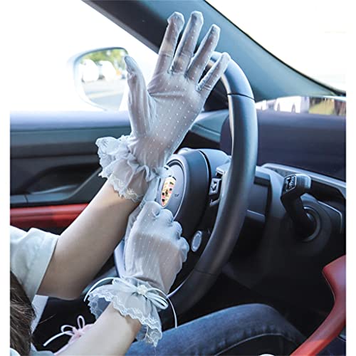 Guantes de encaje cortos transpirables para evitar sudor en primavera 6