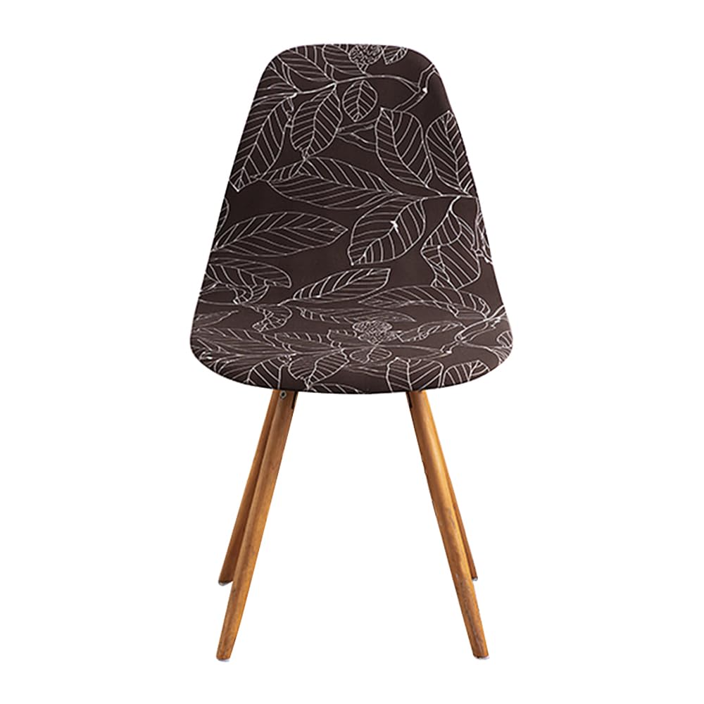 Housse de chaise de salle à manger scandinave extensible pour forme incurvée