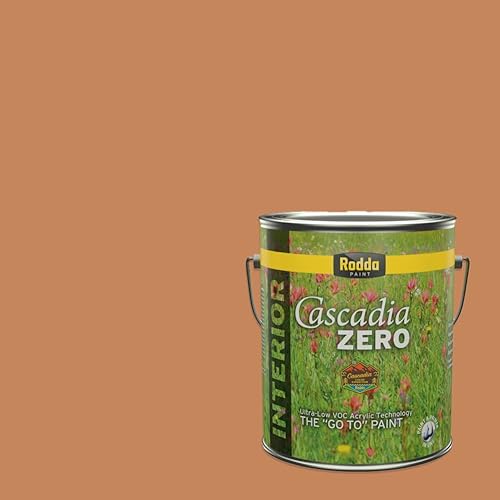 Vista 184 de Rodda Paint CASCADIA ZERO - Pintura satinada e imprimación para interiores en uno, cuarto de galón, Zambia