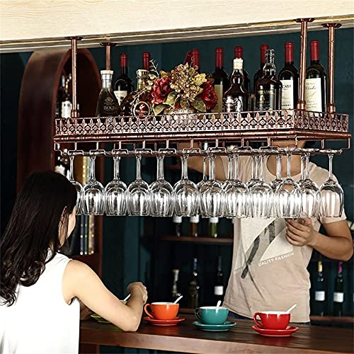 Porte-bouteilles de vin suspendu en fer avec hauteur réglable DASHADAO - 3