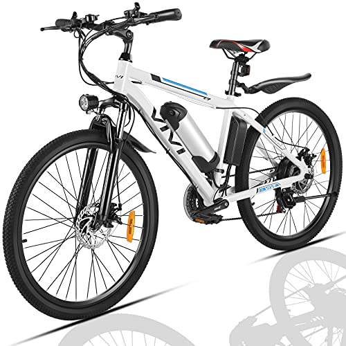 VIVI Electric Bike Electric Mountain Bike 26 Electric Bicycles for Adults, 350W Motor Ebike with Removable 36V Lithium-Ion Battery and 21 Speed Gears-20MPH & 50 Miles E-Bikes Adults