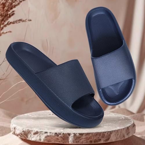 Image of Comfortable Cushioned Sole Arch Support Sliders | Durable Lightweight Flexible Style | Casual Flats Footwear Man | Ultra Soft Sliders for Adult | Stylish & Anti-Skid