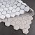 Tenedos 1 Inch Hexagon Glazed Porcelain Mosaic Tile with Carrara White with Grey Marble Look for Wall and Floor, Kitchen Backsplash, Bathroom Walls (10 Sheets)