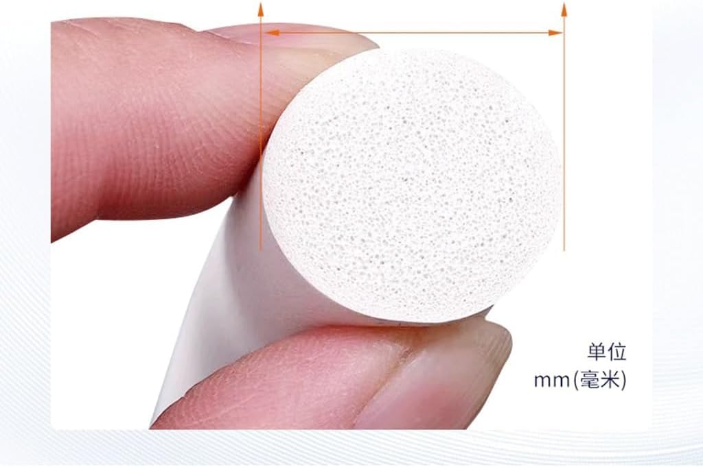 Cinta adhesiva de espuma, Tira de sellado de espuma de silicona autoadhesiva, redonda, sólida, de 1 m, en varios tamaños(30mm)