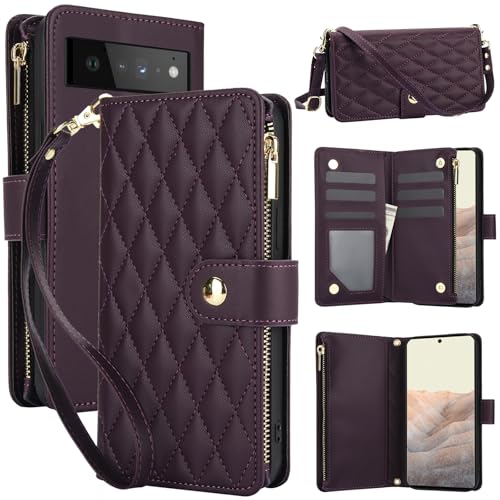 Coque Google Pixel 6 Pro étui porte-carte zippé avec accessoires Pixel6Pro XL 6XL