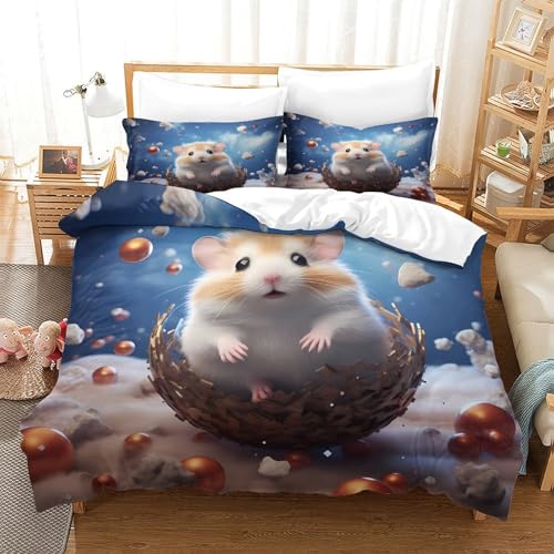 Parure de lit hamster résistante lavable qui ne décolore pas pour lit simple - 3