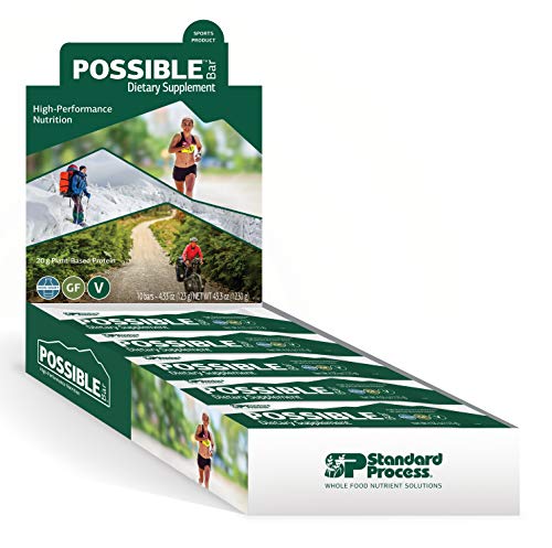 Standard Process - Possible Bar Dietary Supplement - High-Performance Nutritional Bar for Athletes - Supports Energy Metabolism, Muscle Recovery, Antioxidant Activity, Immune Support - 10 Bar Pack