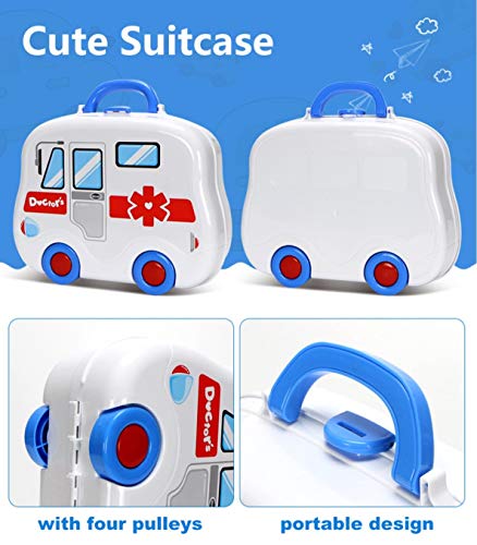 Image of Magicwand Pretend Play Carry Along Doctor Play Set for Kids 【No Stethoscope】【14 Pcs & 7 Stickers】【Made in India】