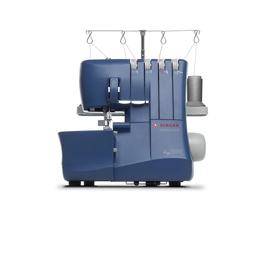 SINGER | S0230 Serger Overlock Machine With Included Accessory Kit - Heavy Duty Frame - 1300 Stitches Per Min - 4 Thread - Differential Feed - Making The Cut Edition , Blue