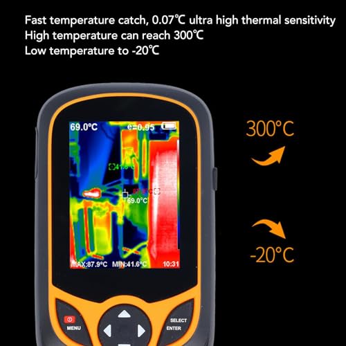 Pocket Infrared Thermal Imager Professional Inspection Tool with 256x192 IR Resolution 0.07℃ Thermal Sensitivity for Homeowners Contractors Builders Engineers - Image 8