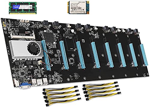 Amazon | BTC-37 マイニングマザーボードセット、CPU 128GB MSATA SSD
