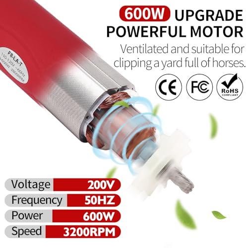 image for DUCKBOY Heavy Duty Clippers for Thick Coats Animals, 600W Professional