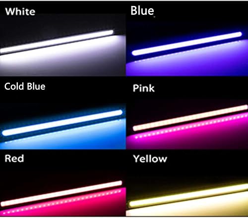 Miniatura 2 de BININBOX Luces LED COB superbrillantes de 6 W para coche de 12 V para conducción de niebla DRL luz diurna lámpara impermeable delgado paquete de 2