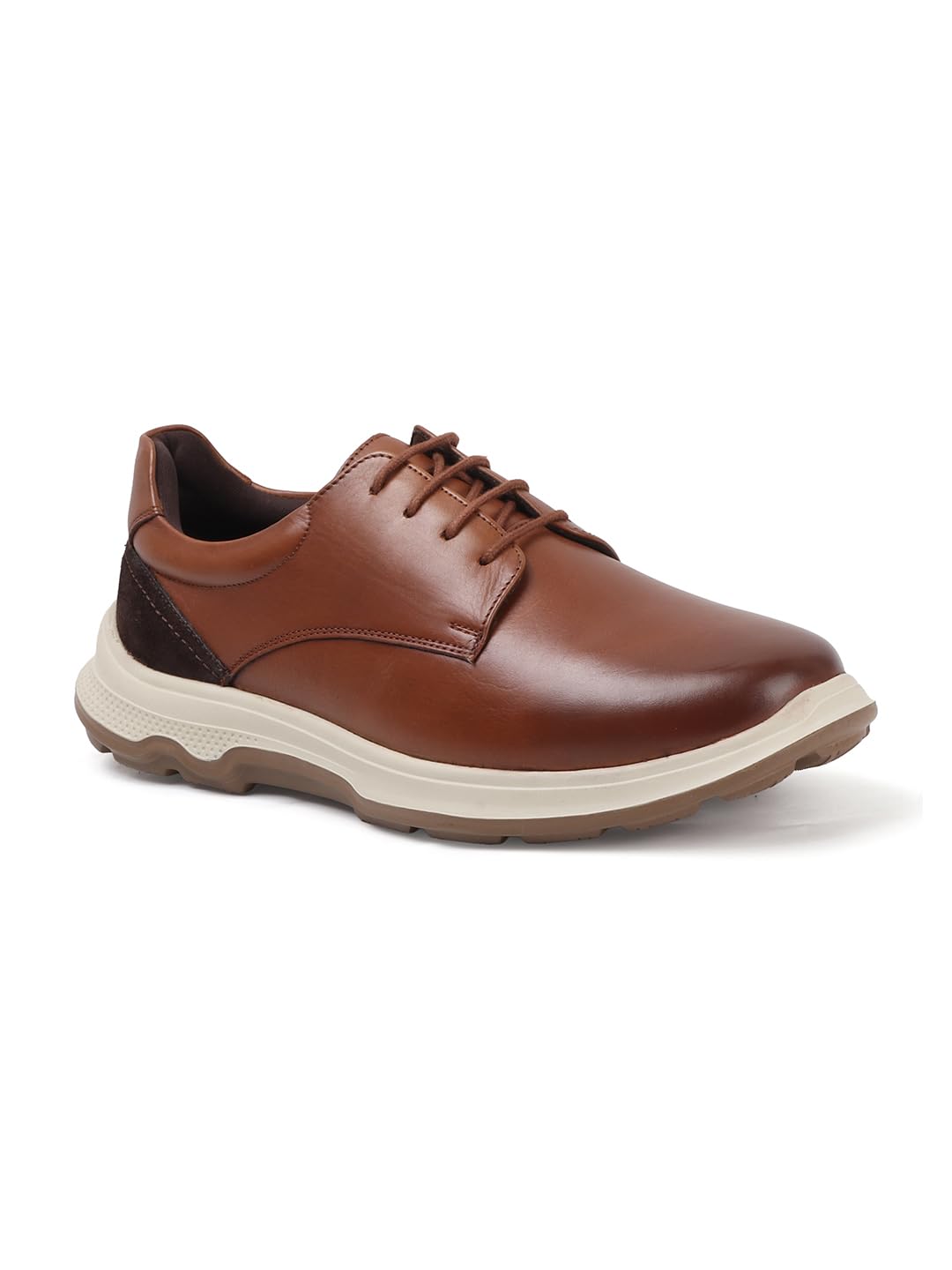 carlton london Men's Lace-Up Leather Casual Shoe with Lightweight Comfort Sole-picture-17