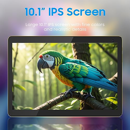 Image of Coopers 10 inch Tablet, Android 12, 32GB ROM 512GB, Quad Core Processor, 6000mAh Battery, 1280x800 IPS Touchscreen, 2+8MP Dual HD Camera, PC, Bluetooth, WiFi, Yellow