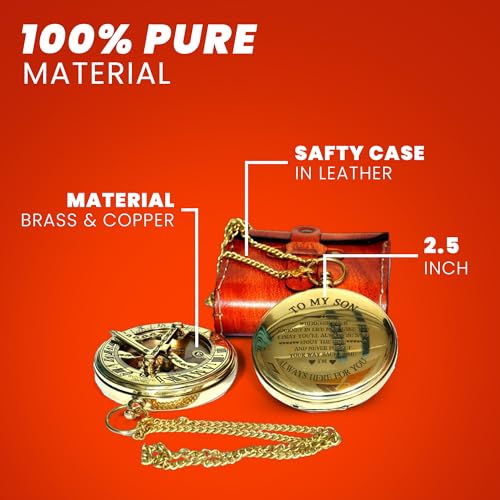 Brújula Náutica Vintage de Latón y Cobre con Estuche miniatura 2