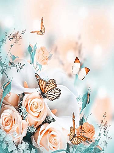 Point de Croix Broderie Fleur de Papillon : apprenez la broderie facilement sans compter