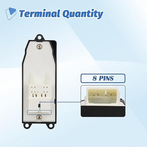 Miniatura 4 de Botón maestro de control para ventanas eléctricas del lado del conductor, compatible con Toyota Tundra 2000-2006Tacoma 2001-2011Sienna 98-01Solara