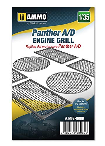 Panther A/d Engine Grilles 1/35 Mig MIG8089 grilles de moteur pour char miniature