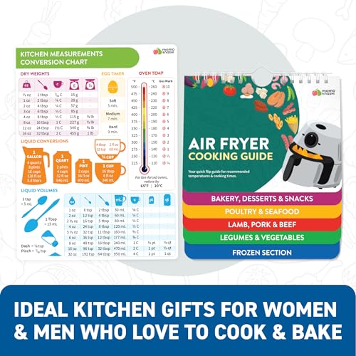 Air Fryer Instant Pot Cheat Sheet Magnets Cooking Guide Booklet Set Cooking Times Chart - Instant Air Fryer Accessories Oven Cooking Pot Temp Guide - Image 9