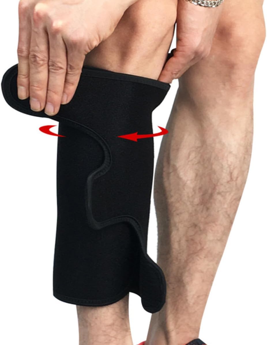 Black Compression Leg Sleeve for Running and Sports, Made with Sturdy Ok Cloth + Sbr Material, Designed to Service Life and Prevent Deformation, for Outdoor Activities and Cycling