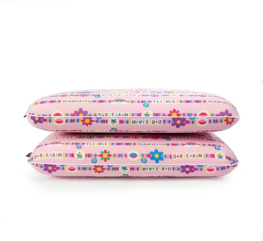 Mczan Memory Foam Fun Pillow with Cool-to-The-Touch Cover, Standard/Queen, 2 Pack