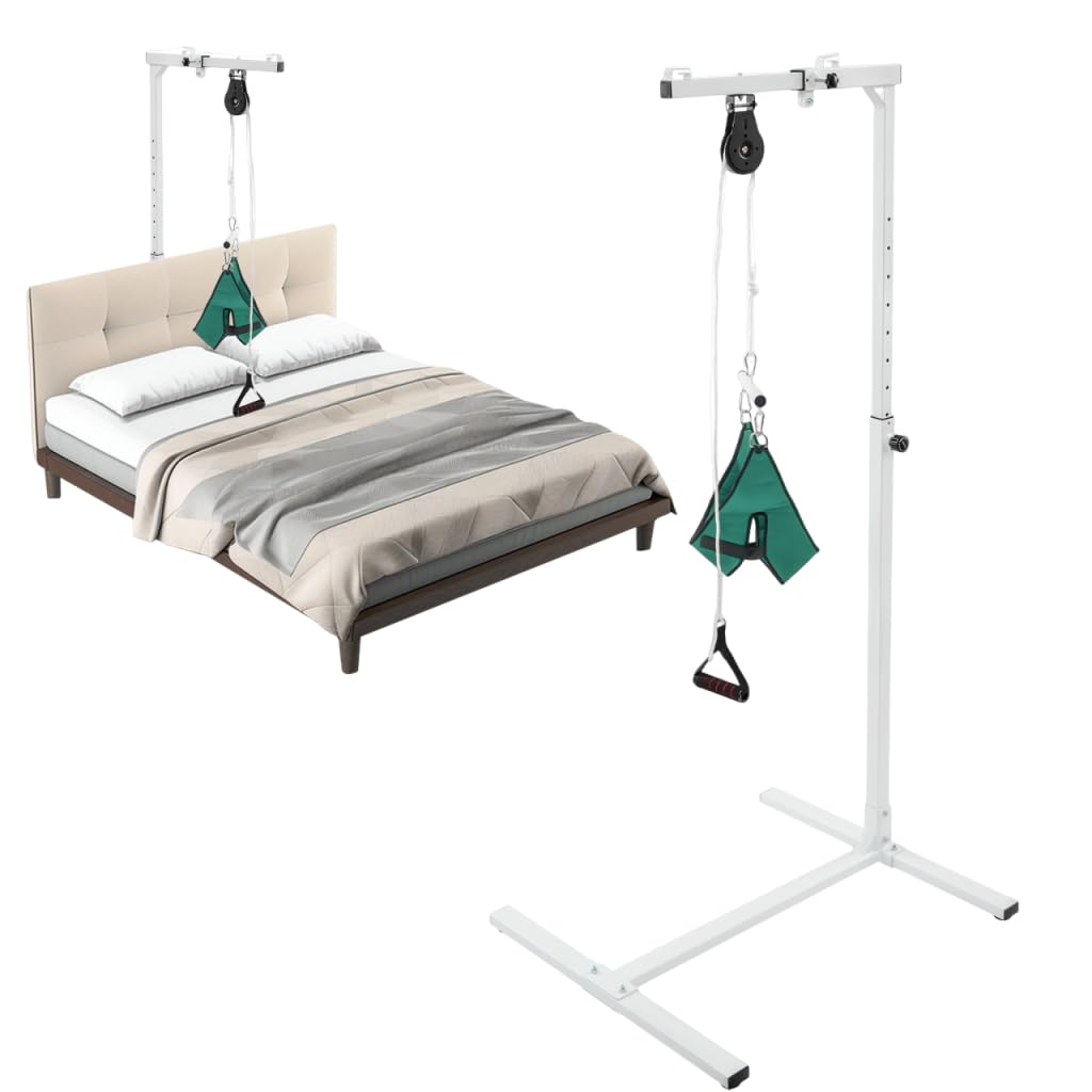 Halgas de cama, altura regulable y soporta hasta 100 kg, ayuda para levantarse para personas mayores y postradas en cama, construcción estable para el hogar de ancianos, clínicas y hogar