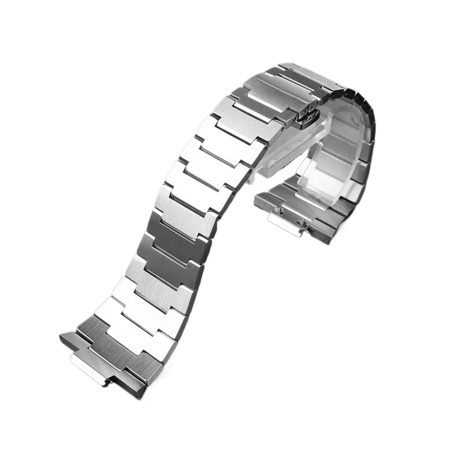 GNUFOPI Leather Strap Compatible With Tissot PRX Strap 1853 T-CLASS PRX Stainless Steel Strap T137.407 Watchband Bracelet Belt(Steel band-Silver)