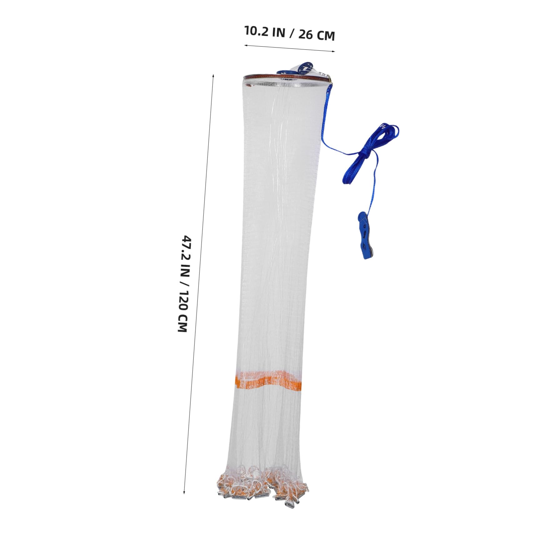 Mikikit Rete Da Pesca Con Disco Da Lancio Rete Da Lancio Per Pesci Esca e Gamberetti d Acqua Interna Costruita Alluminio Con Pesi in Acciaio Mano Maglia Fine Per Catturare Esche