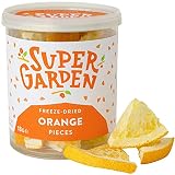 Gefriergetrocknete Orangenstücke - Gefriergetrocknete Früchte - Geschmackvolle, Nahrhafte Gefriergetrocknete Orangen - Ohne Zuckerzusatz - Getrocknete Beeren Vegane Snacks Von Super Garden (18g)