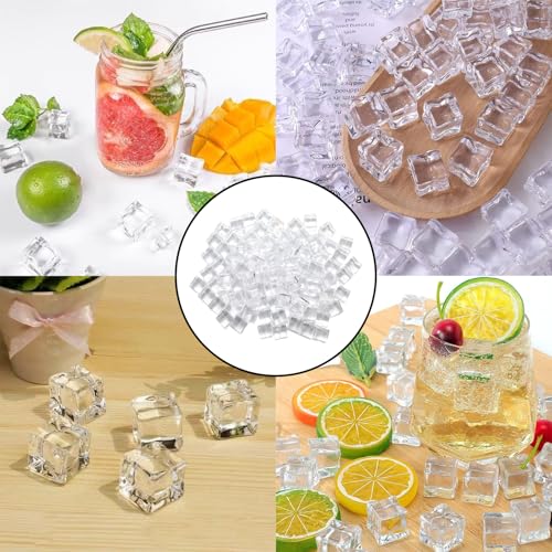 100 Cubos de Hielo de Acrílico Cuadrados de 12 mm miniatura 5